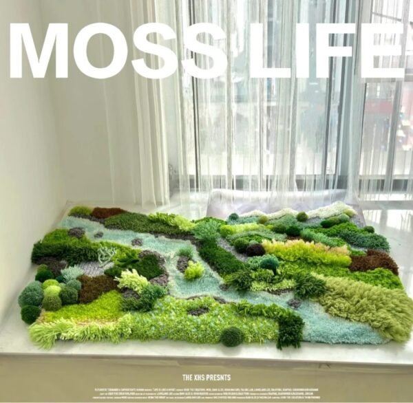 moss life carpet diy rug