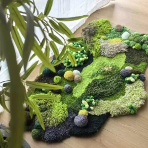 Evergreen Prairie DIY Handcraft Moss Rug Kits 3