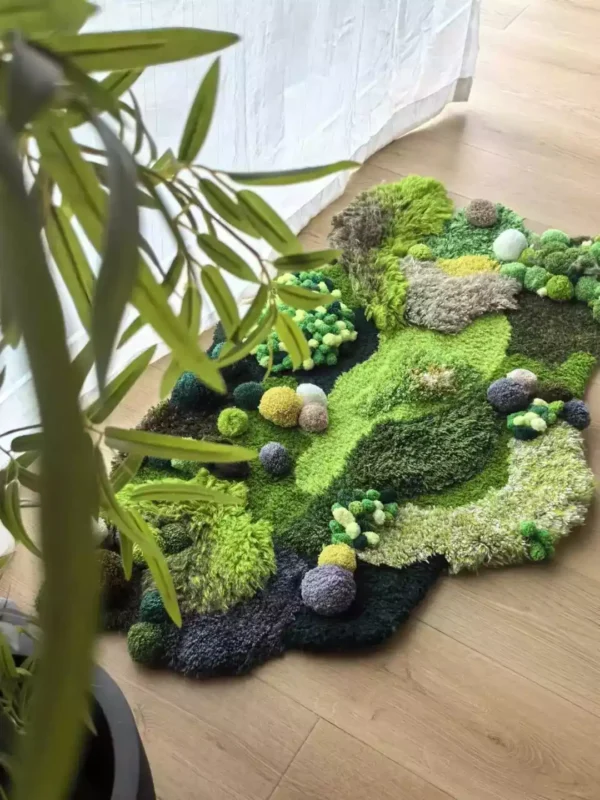 Evergreen Prairie DIY Handcraft Moss Rug Kits 3