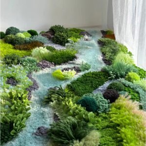 Forest Moss Life Floor Carpet Moss Rug Making Kit 4