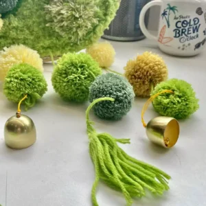 Green Earth DIY Handcraft Hanging Moss Rugs Kits With Tinkling Chimes 6