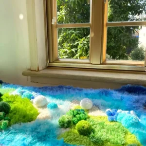 Ocean Current Oasis DIY Handcraft Moss Rug Kits 13