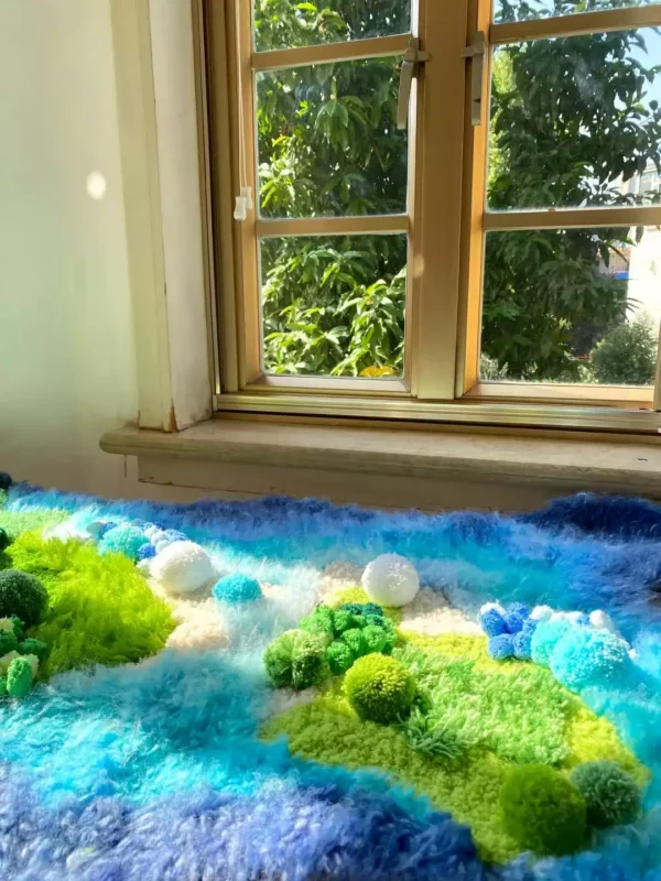 Ocean Current Oasis DIY Handcraft Moss Rug Kits 13