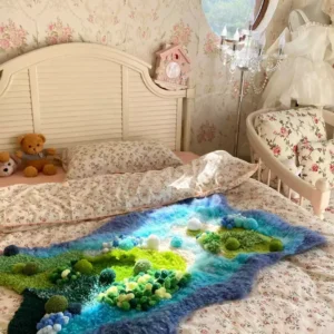 Ocean Current Oasis DIY Handcraft Moss Rug Kits 5