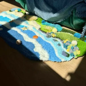 Ocean Beach DIY Handcraft Moss Rug Kits 10