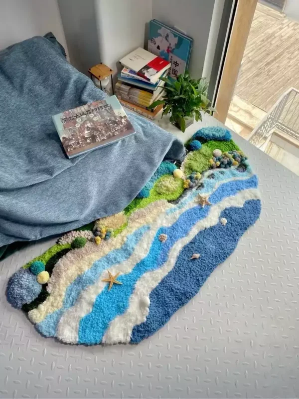 Ocean Beach DIY Handcraft Moss Rug Kits 2