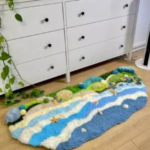 Ocean Beach DIY Handcraft Moss Rug Kits 4