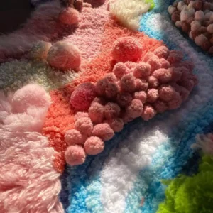 Pink Forest DIY Handcraft Moss Rug Carpet Kits 9