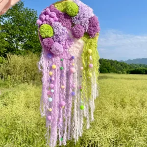 Purple Lavender DIY Hanging Moss Rugs 5