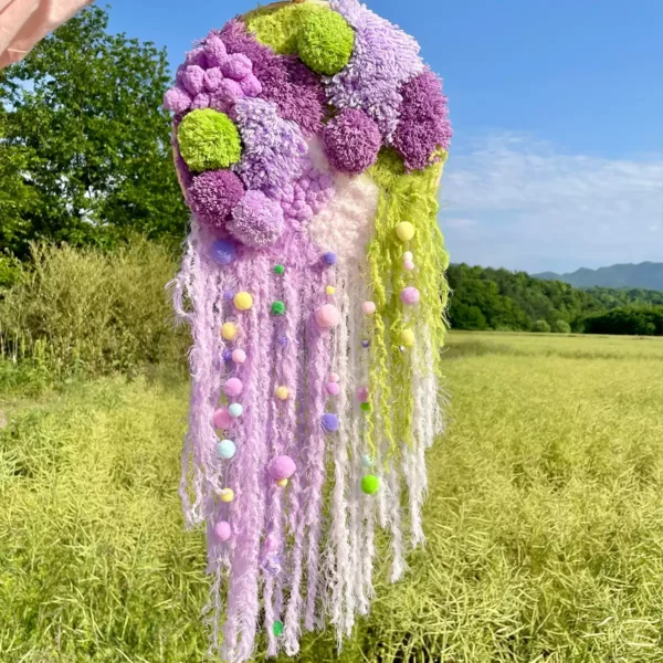 Purple Lavender DIY Hanging Moss Rugs 5