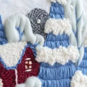 Snowy Houses Crochet Wall Hanging Kits 5